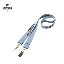 Silk Screen Printing Lanyard with Double Bulldog Clips